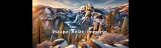 Snowy Winter Mountains - VR Backgrounds hero image