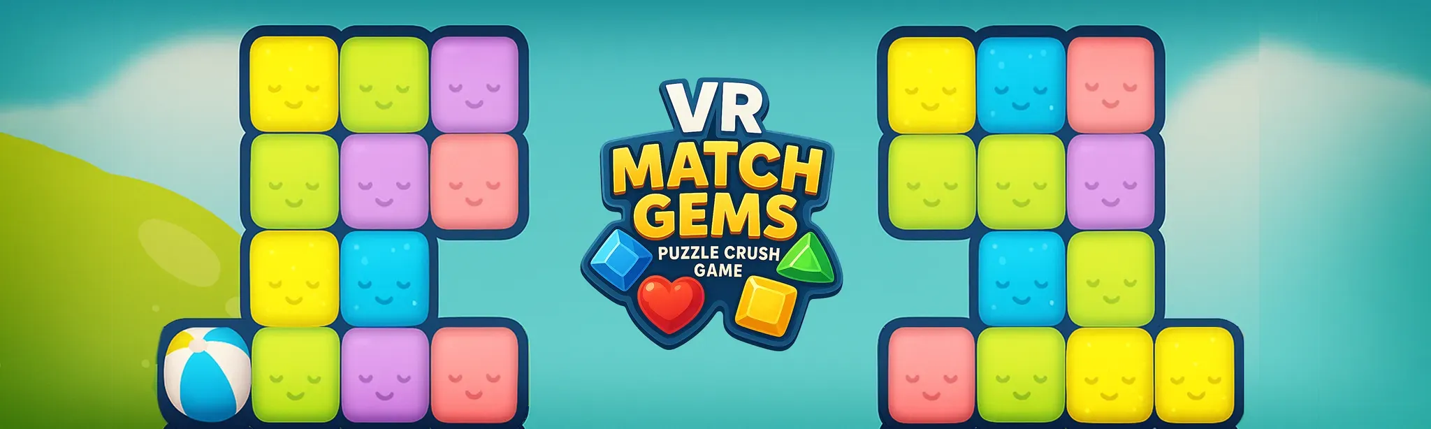 VR Match Gems – Puzzle Crush Game
