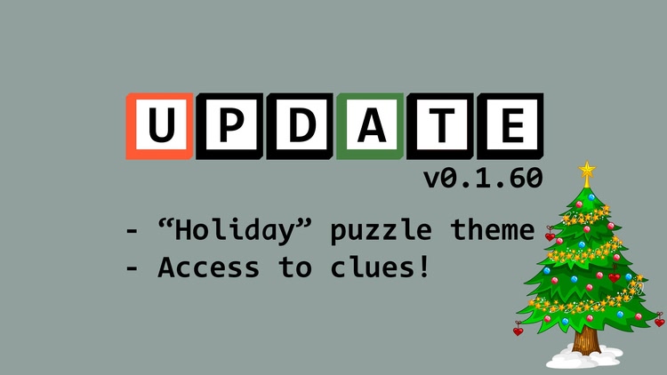 Developer update image for Holiday special and clues!