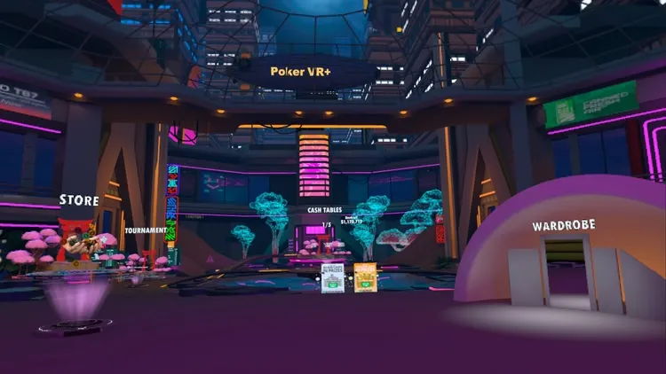 Developer update image for PokerVR+ Neon Spring Season Is Here 👩🏼‍🎤