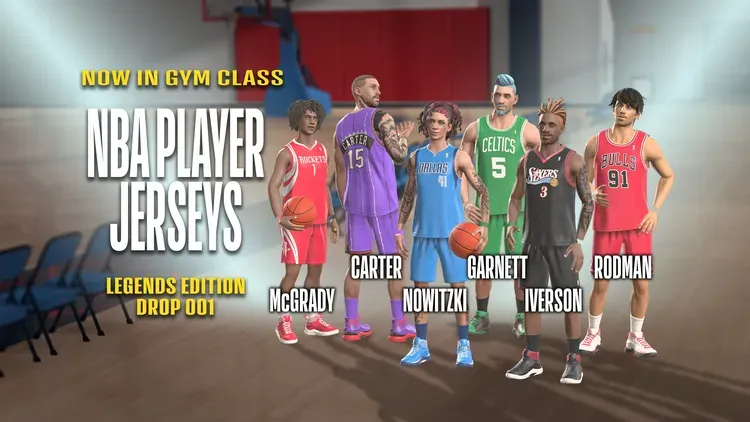 Developer update image for NBA LICENSED JERSEYS: LEGENDS DROP 001 🏀