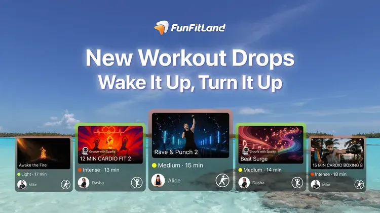 Developer update image for 📅 Jun. 25 | This Week in FunFitLand: Wake It Up, Turn It Up 🎯
