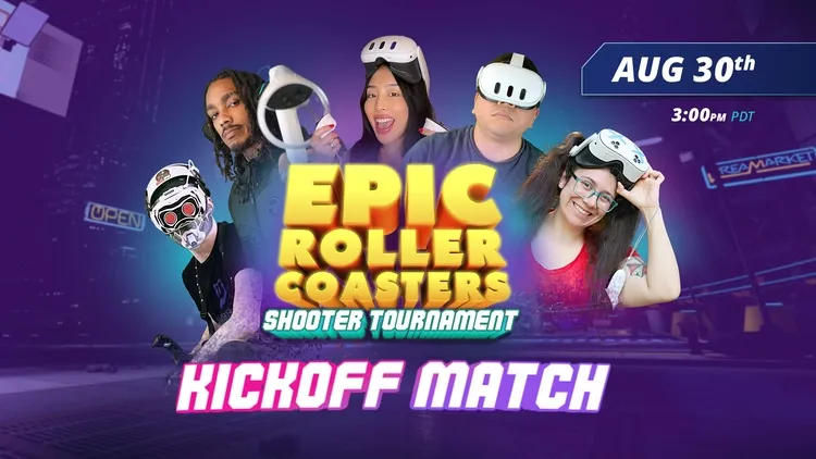 Developer update image for Epic Roller Coasters Shooter Mode Tournament: Kickoff Match - 30th AUG / 3pm PDT