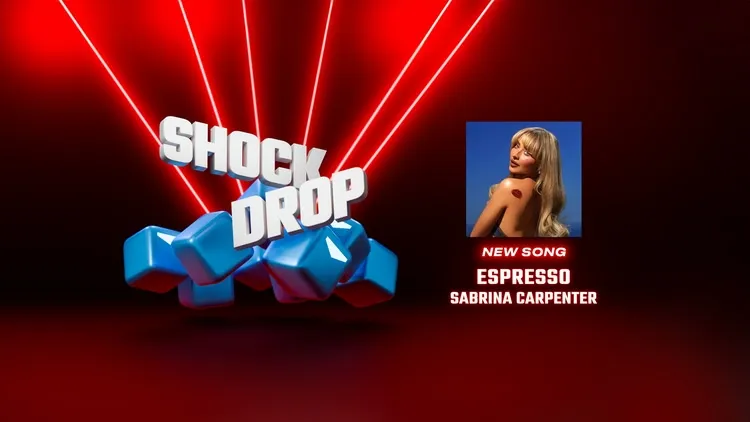 Developer update image for Beat Saber Update v1.40.8 with Shock Drop: “Espresso” by Sabrina Carpenter