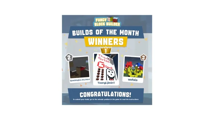 Developer update image for 🚨 NOVEMBER BUILD OF THE MONTH  WINNERS ANNOUNCED! 🚨