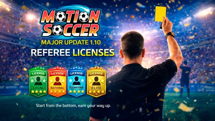 Developer update image for MAJOR UPDATE 1.10 - Referee licences