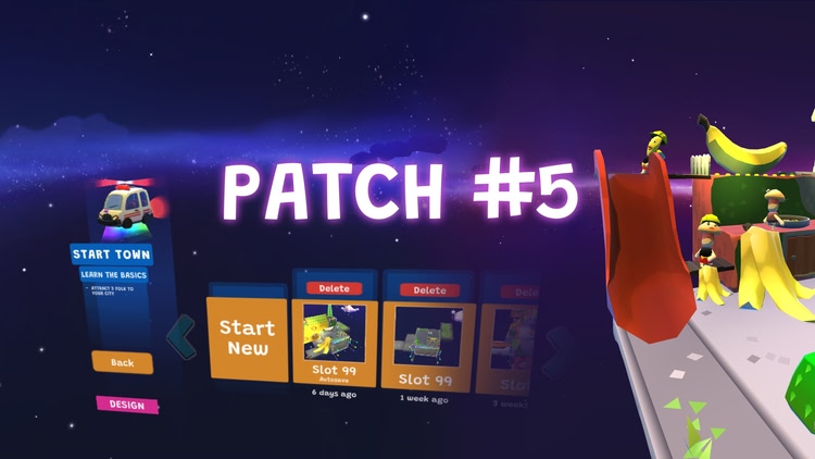 Developer update image for 💾 Patch #5 Arrives!