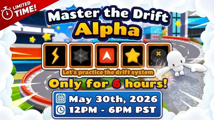 Developer update image for The Limited Time Master the Drift Alpha 