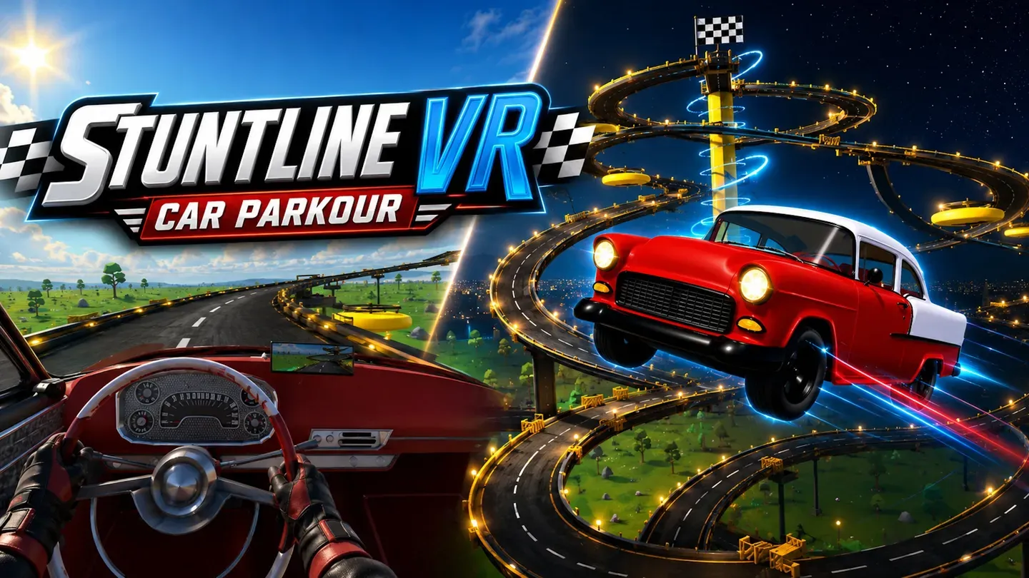 Car Driving VR: Stuntline Parkour trailer 0