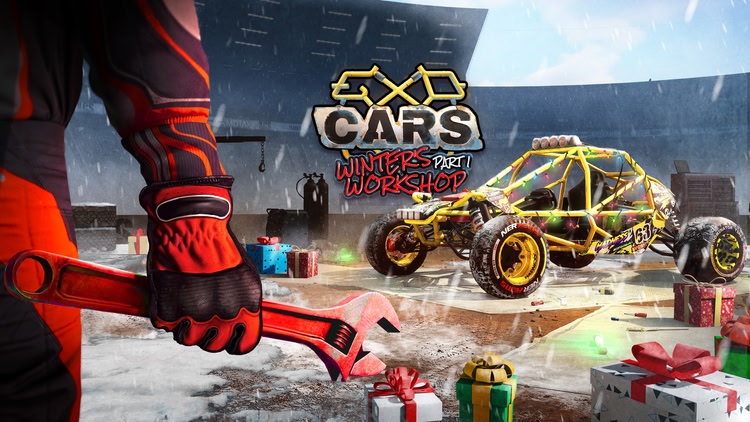 Developer update image for Winter's workshop is here! Set up your car and enjoy the thrill of snowy races!