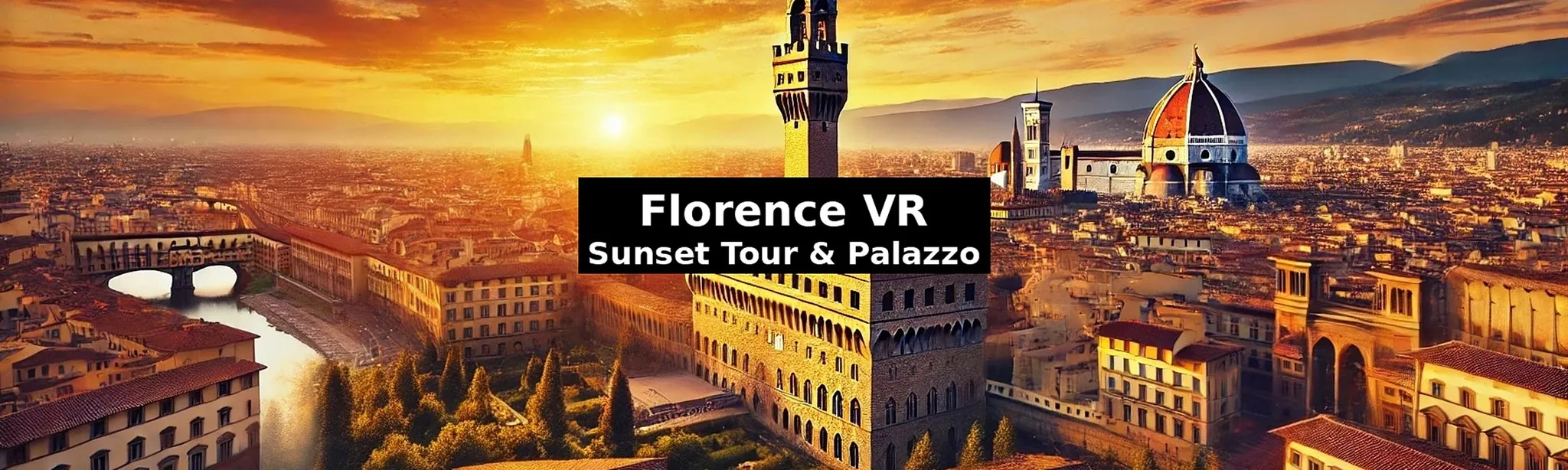 Florence VR: Sunset Tour & Palazzo