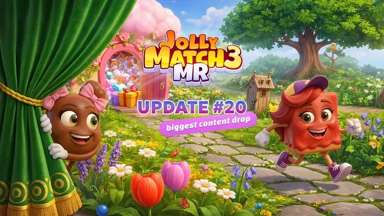Developer update image for Spring Bloom Brings the Biggest Update Yet to Jolly Match 3 MR