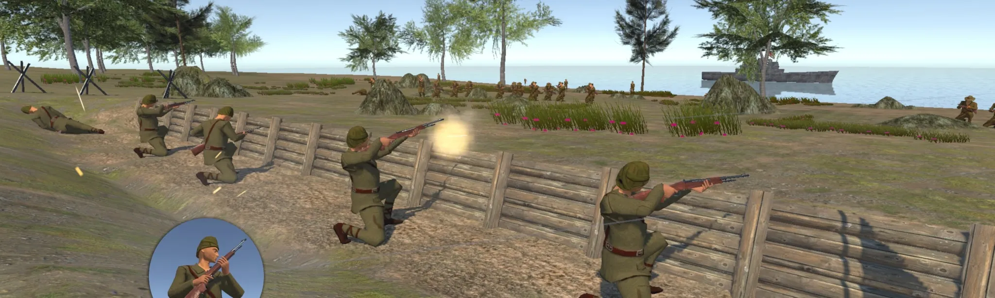 Gun Shooter Defense World War 1