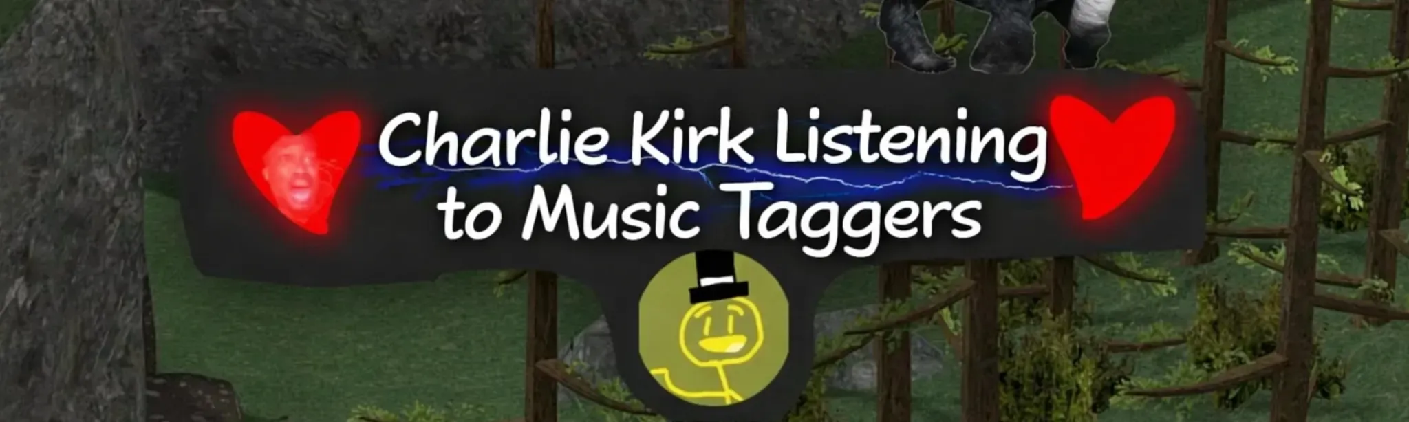 Charlie Kirk Listening to Music Taggers