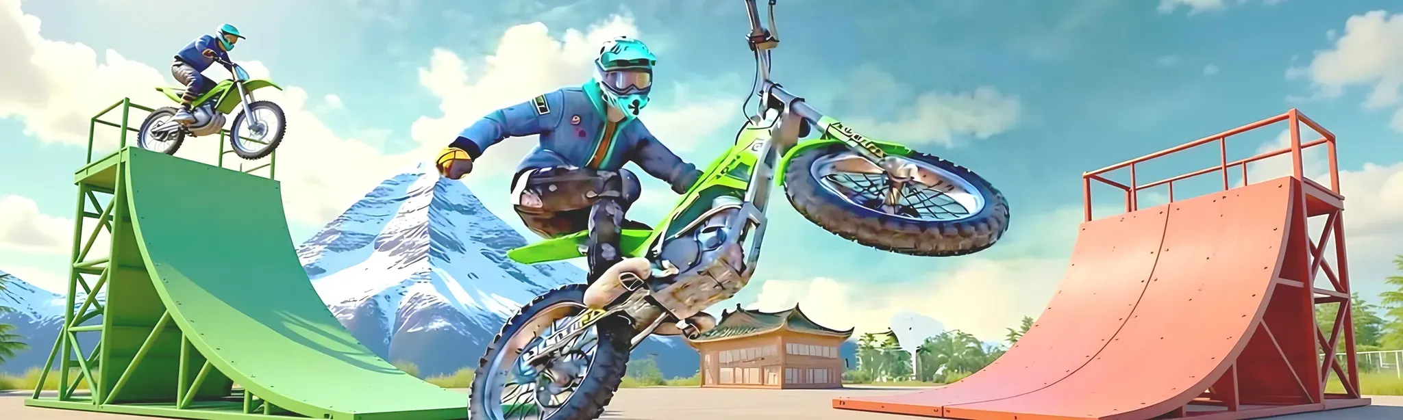 3D Stunt Bike Extreme Rush VR Ride