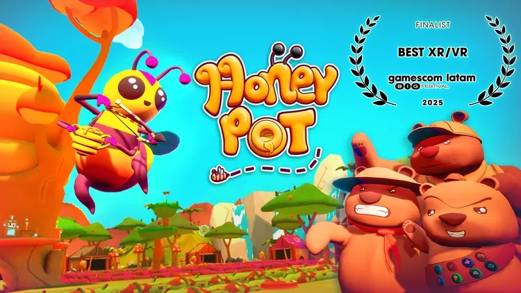Developer update image for 🐝💛 Sweet news from the hive! -  HONEY POT IS A FINALIST AT GAMESCOM LATAM! 💛🐝 
