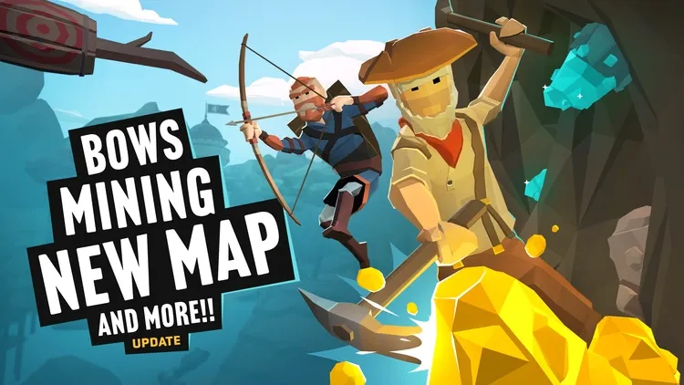 Developer update image for ⛏️ MINING UPDATE: Smash ore, shoot bows, and explore the Kingdom — our biggest map ever!