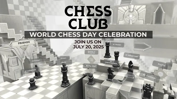 Developer update image for Celebrate World Chess Day this Sunday playing Chess Club!