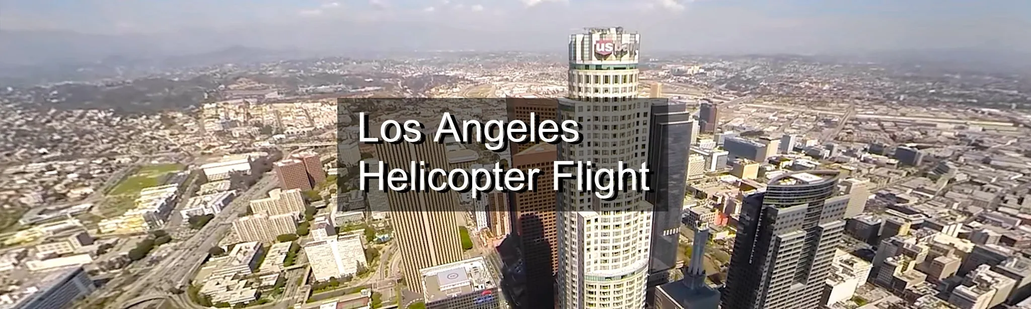 Los Angeles Helicopter Flight - Hanging outside of the helicopter - VR Travel