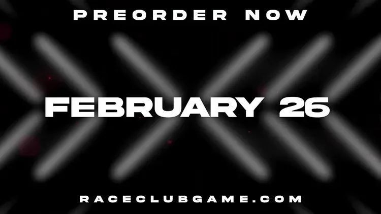 Developer update image for RACECLUB launches on February 26th!