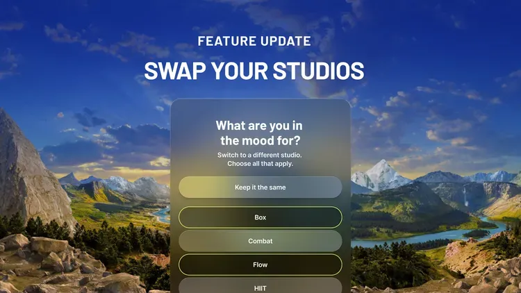 Developer update image for Edit Today’s Workout: Swap Your Studios
