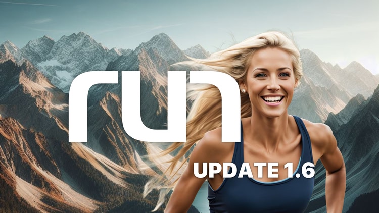 Developer update image for Run App - Version 1.6 now available!