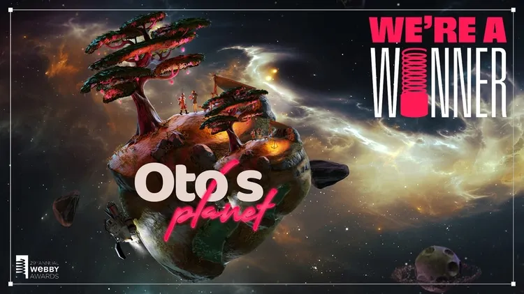 Developer update image for The stars aligned...Oto’s Planet is a Webby Winner!