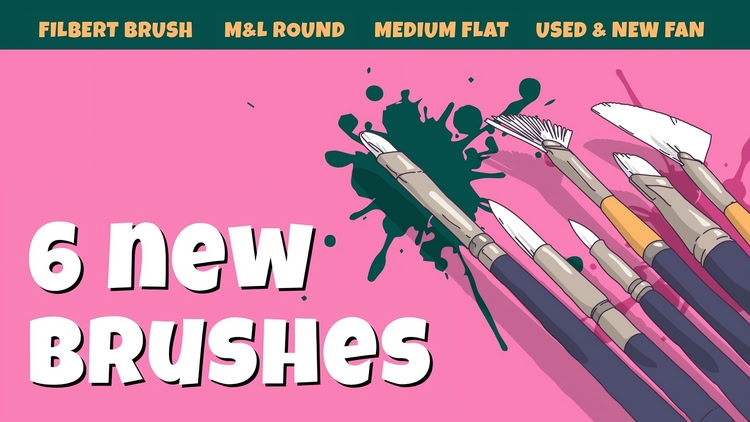 Developer update image for 6 New Brushes: The Artist Essentials