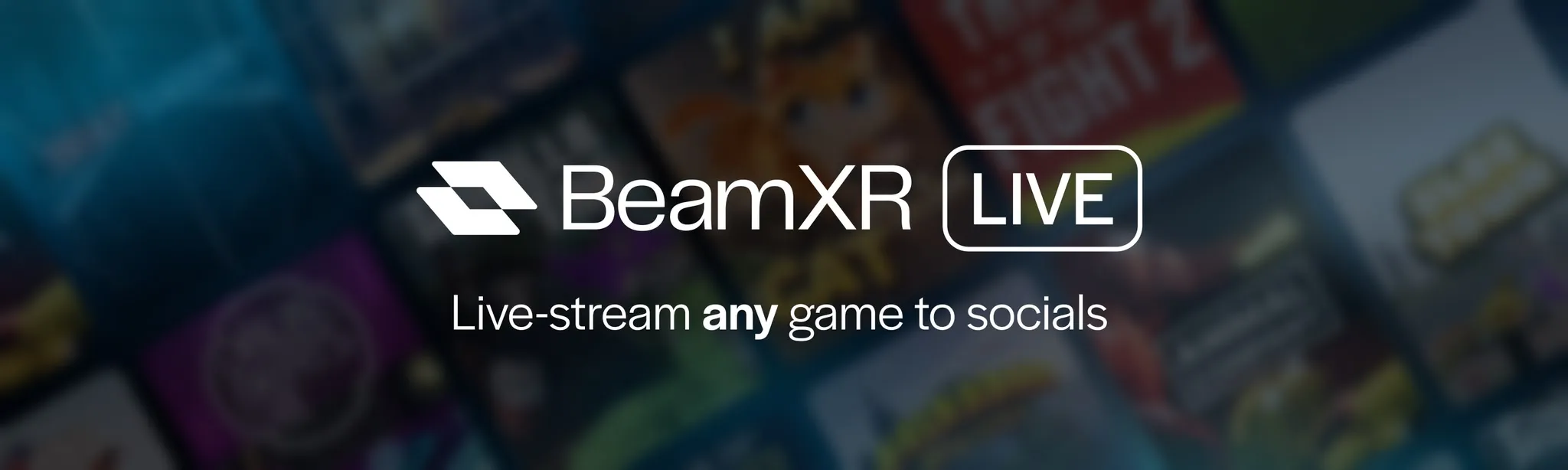 BeamXR Live - Stream to Socials hero image