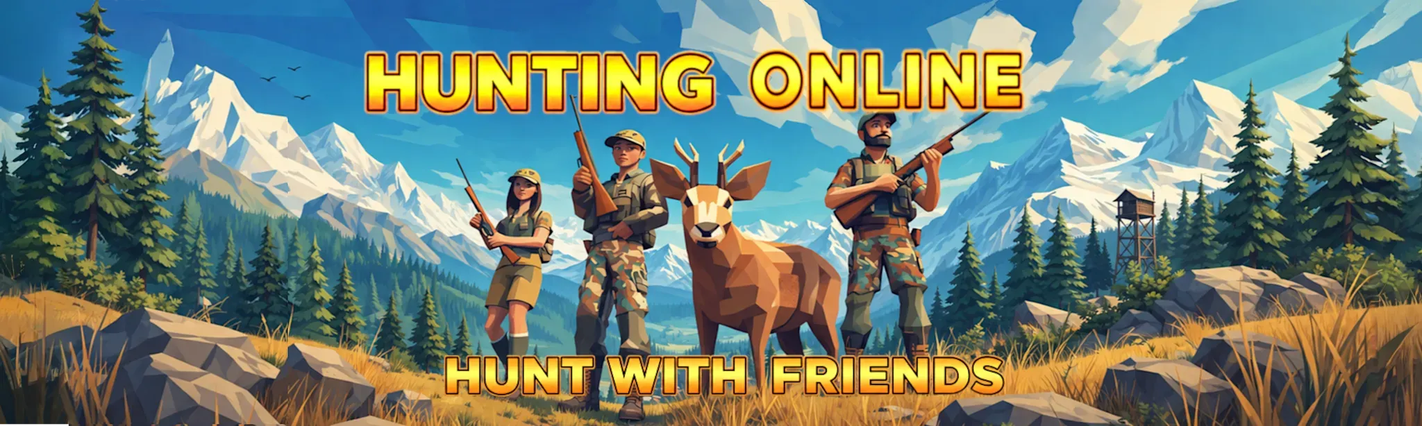 Hunting game ONLINE: Hunter. MULTIPLAYER