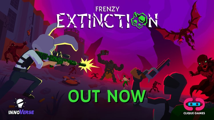 Developer update image for Frenzy Extinction is Now Live on Meta Quest