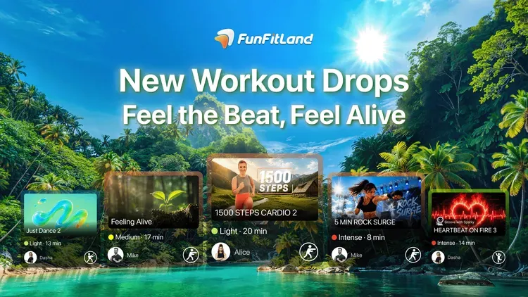 Developer update image for 📅 Jul. 30 | This Week in FunFitLand: Feel the Beat, Feel Alive 🎵