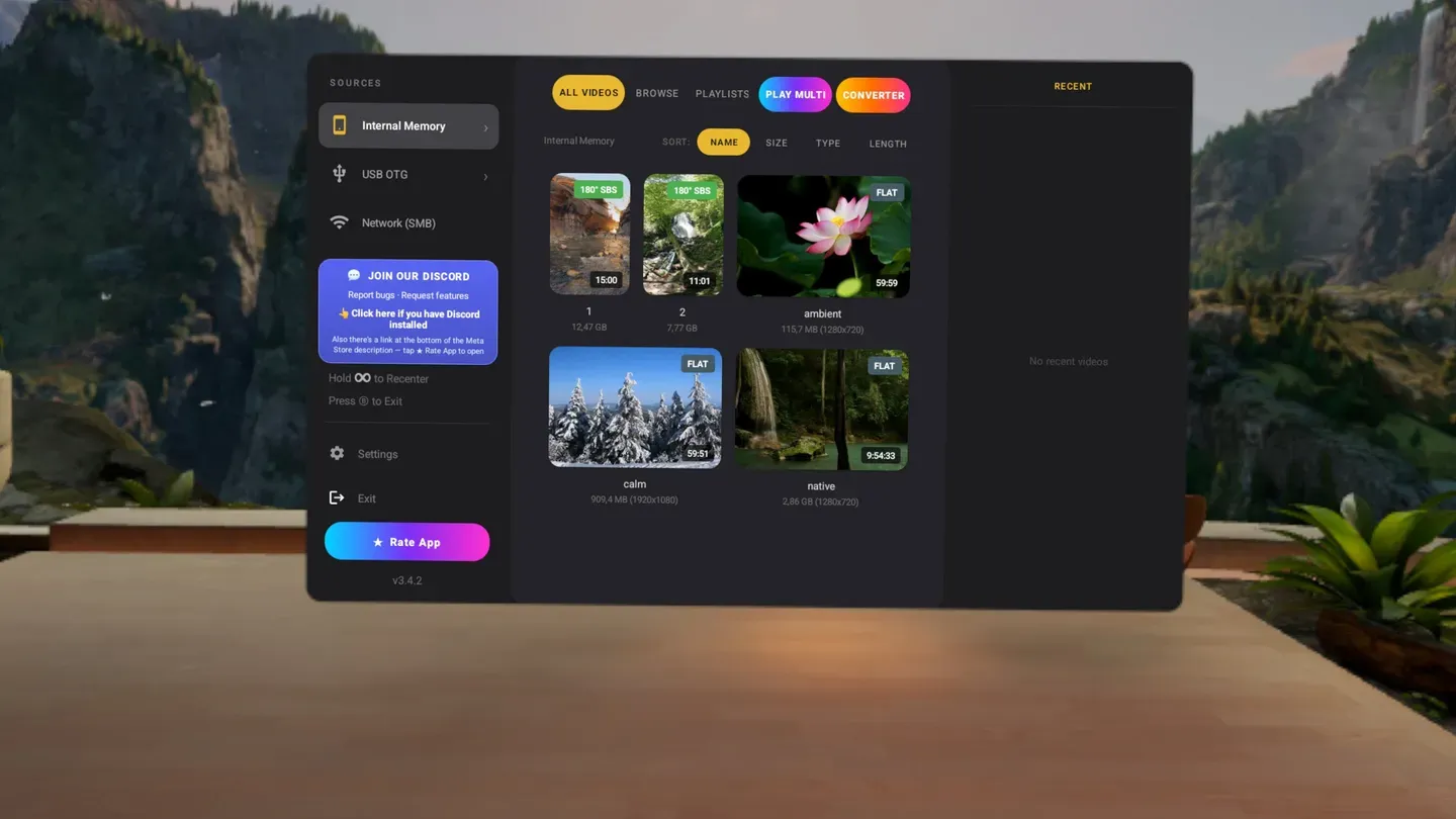 Vertex VR Video Player cover image