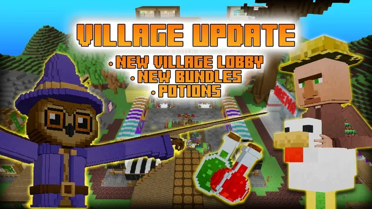 Developer update image for VILLAGE UPDATE! New Lobby, Bundles and Potions!