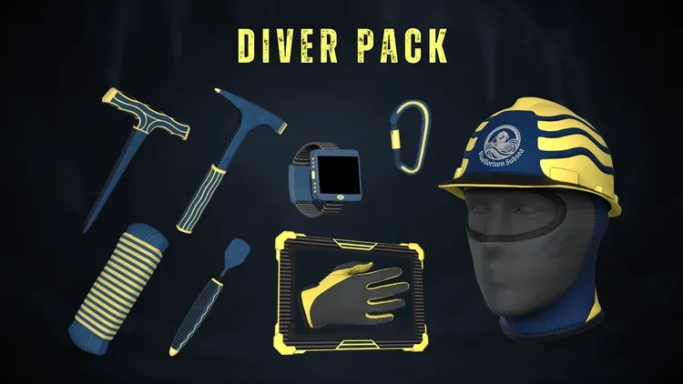 Developer update image for Dive into Tham Luang with the new DIVER Skin Pack! 