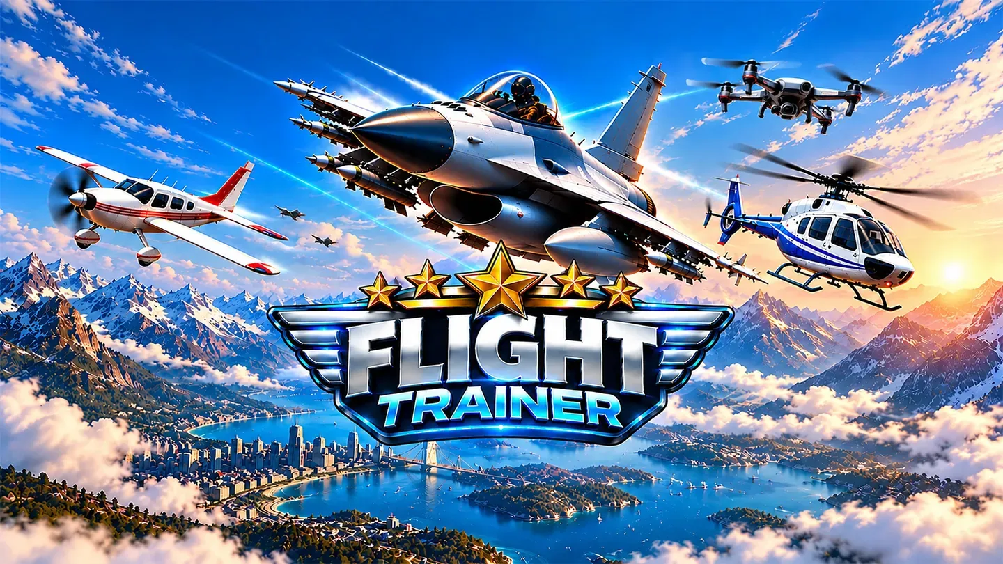 Flight Trainer: Plane Jet Heli & Drone trailer 0