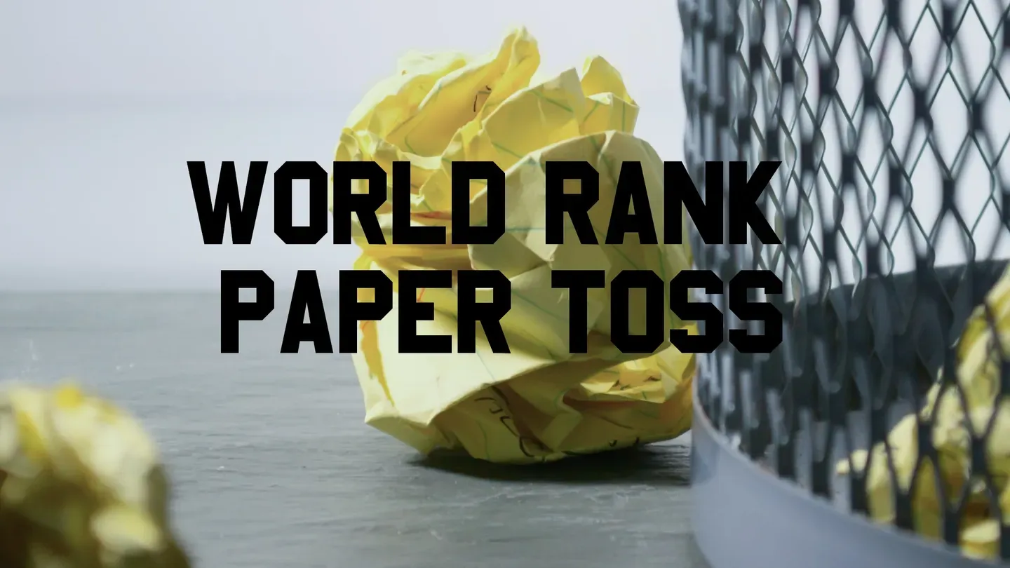 World Rank Paper Toss trailer 0