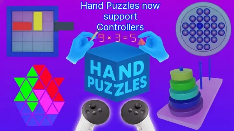 Developer update image for Hand puzzles now support controllers!