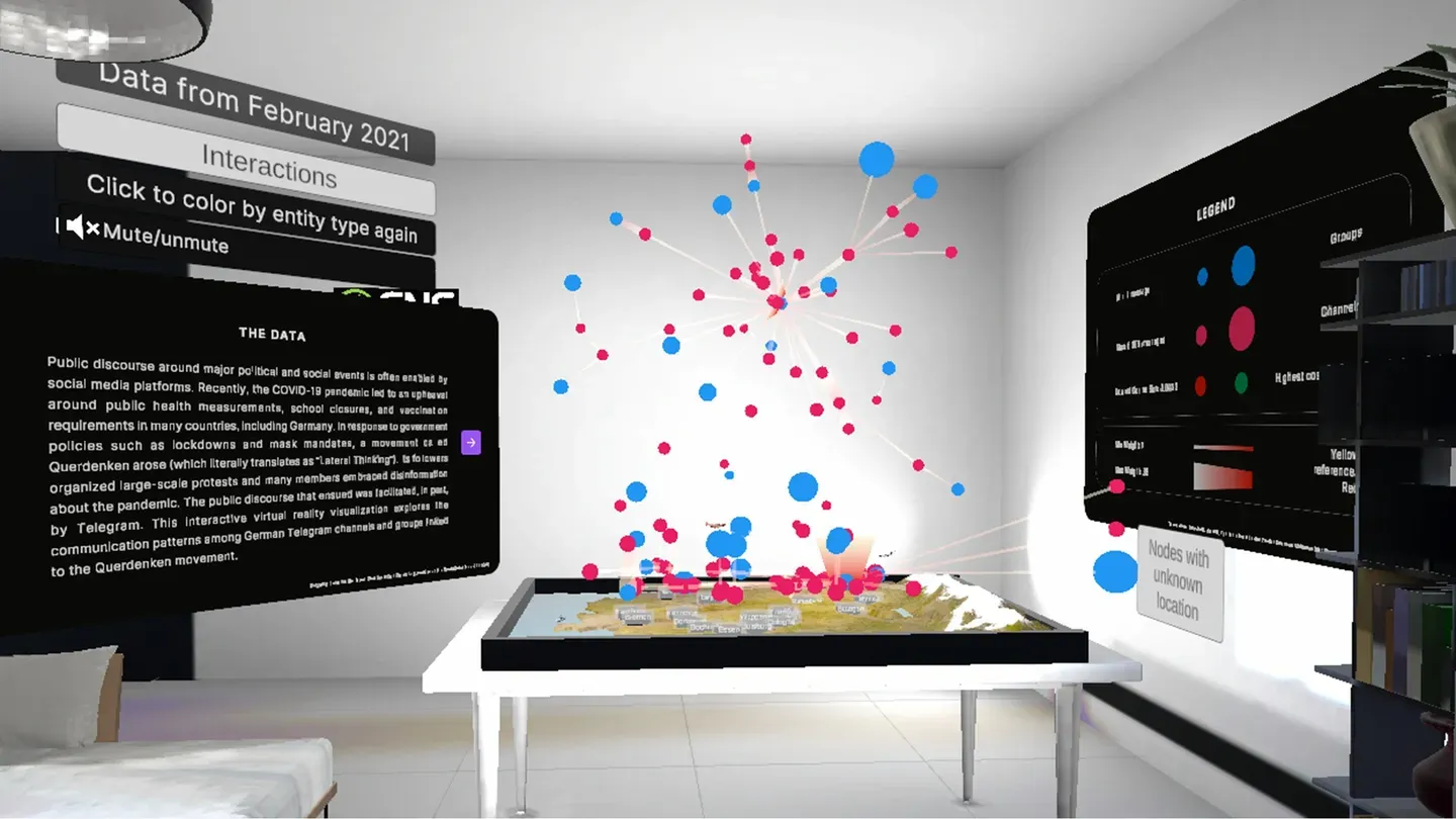 Lateral Thinking Gone VR: Enabling Geospatial and Topical Insights in VR trailer 0