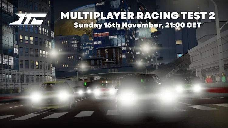 Developer update image for Multiplayer Racing Test phase 2!