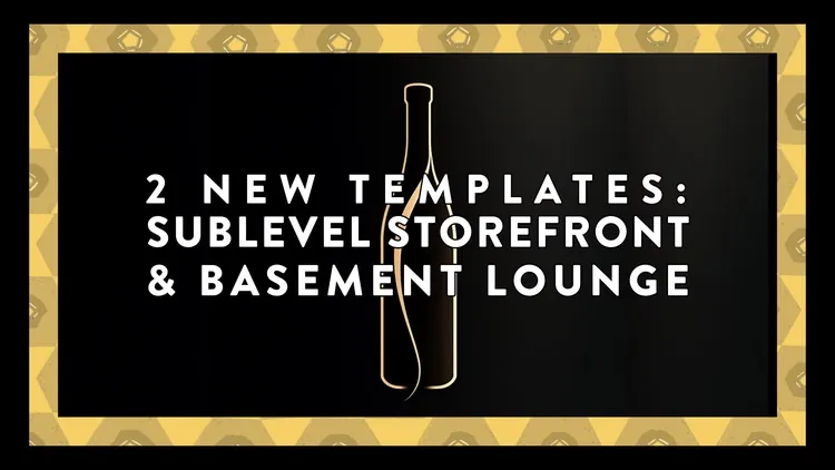 Developer update image for 🛗 Two New Basement Storefront Templates Launching May 1st! 🍷