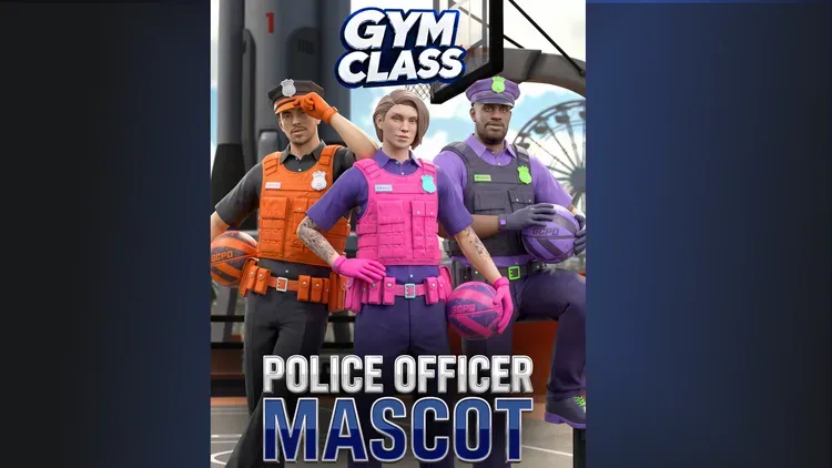 Developer update image for Police Officer Mascot Costume: Halloween Kickoff