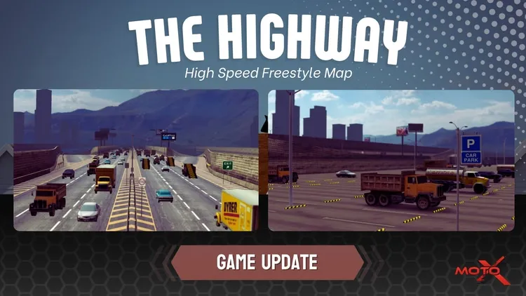 Developer update image for 🛣️ New Track: THE HIGHWAY! 💨
