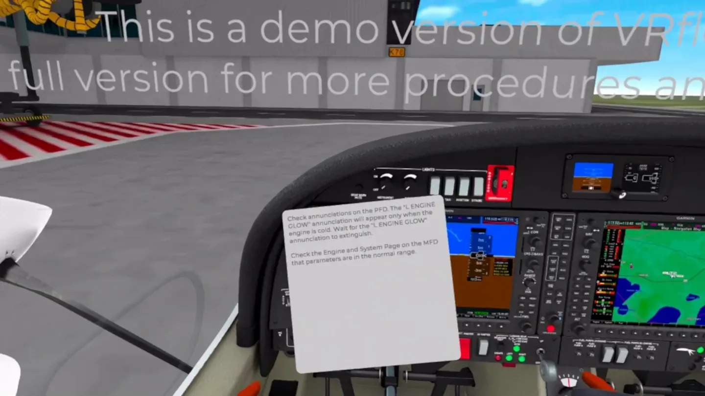 VRflow DA42 Demo trailer 0