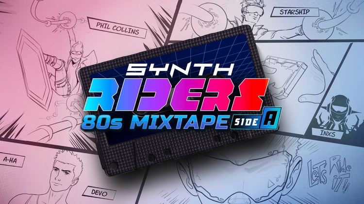 Developer update image for Synth Riders Goes Totally 80s with Latest Music Pack!