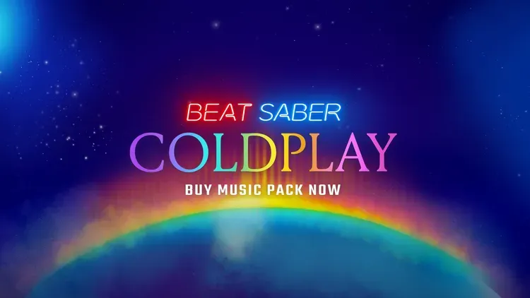 Developer update image for Beat Saber Update v1.42.0 with Coldplay Music Pack