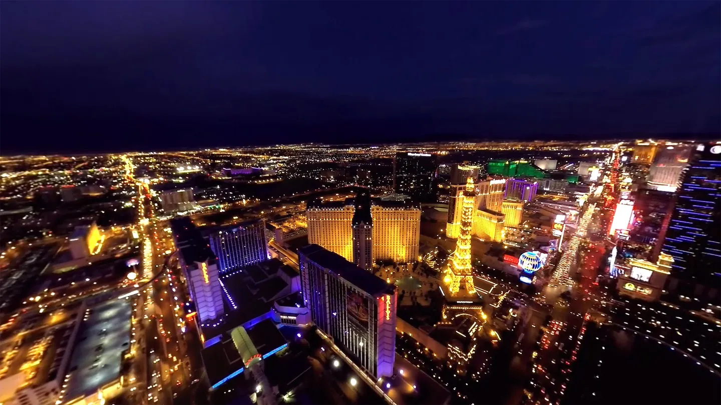 Las Vegas Helicopter Flight - Hanging outside of the helicopter - VR Travel cover image