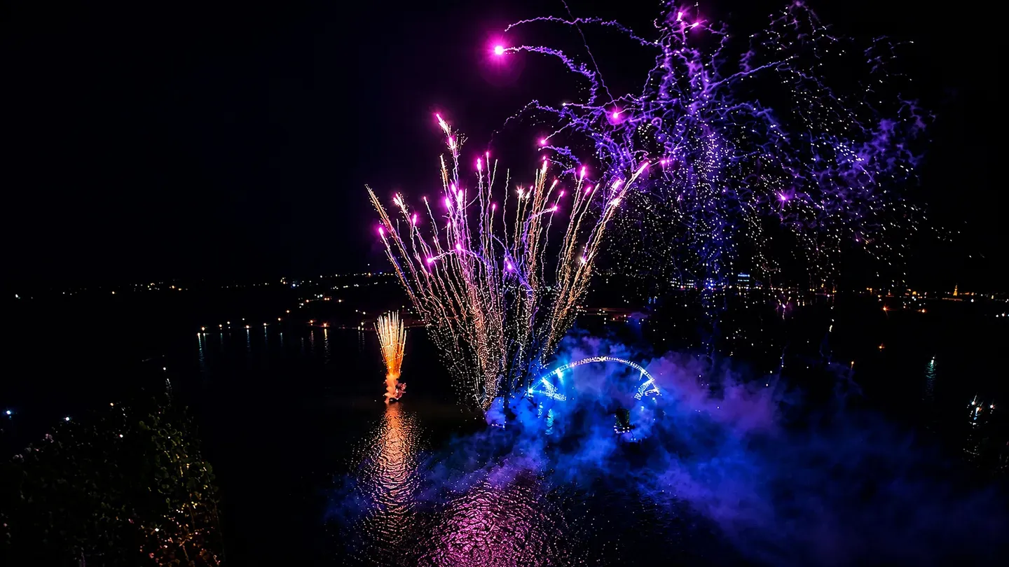 Epic VR Drone Flight Through Fireworks cover image