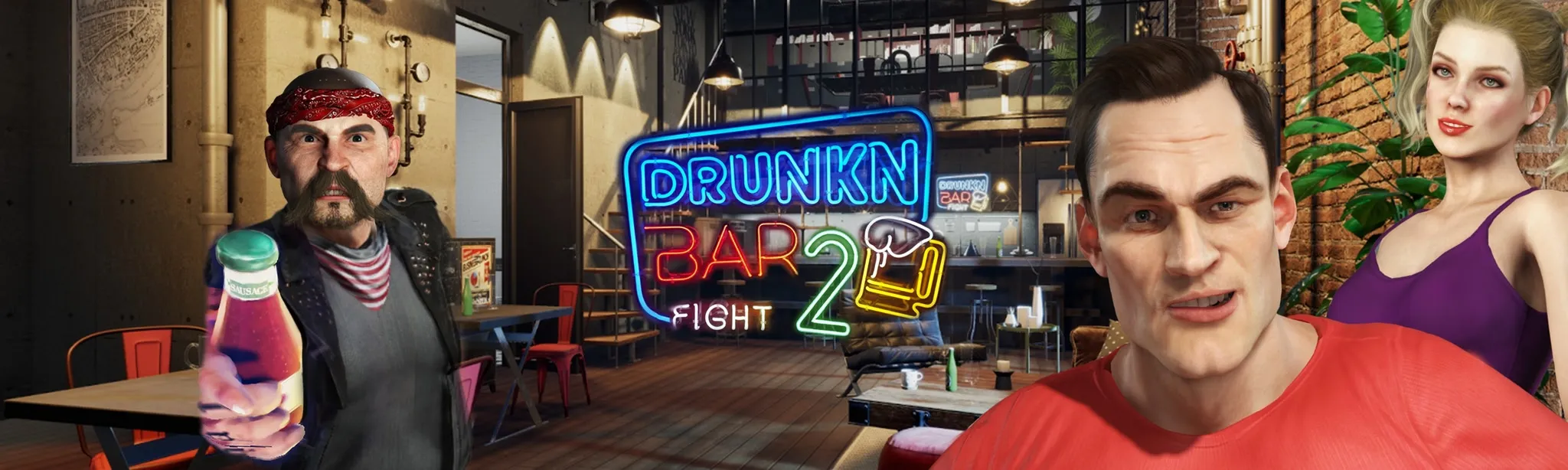 Drunkn Bar Fight 2 - Early Access hero image