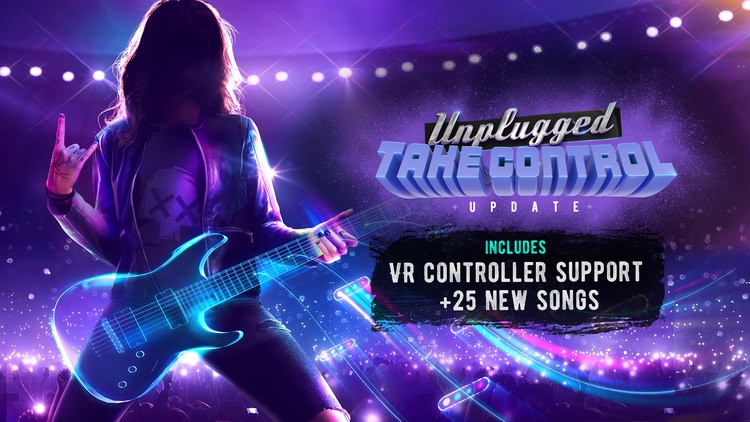 Developer update image for "Take Control" Update brings VR Controller Support and 25+ songs to Unplugged!